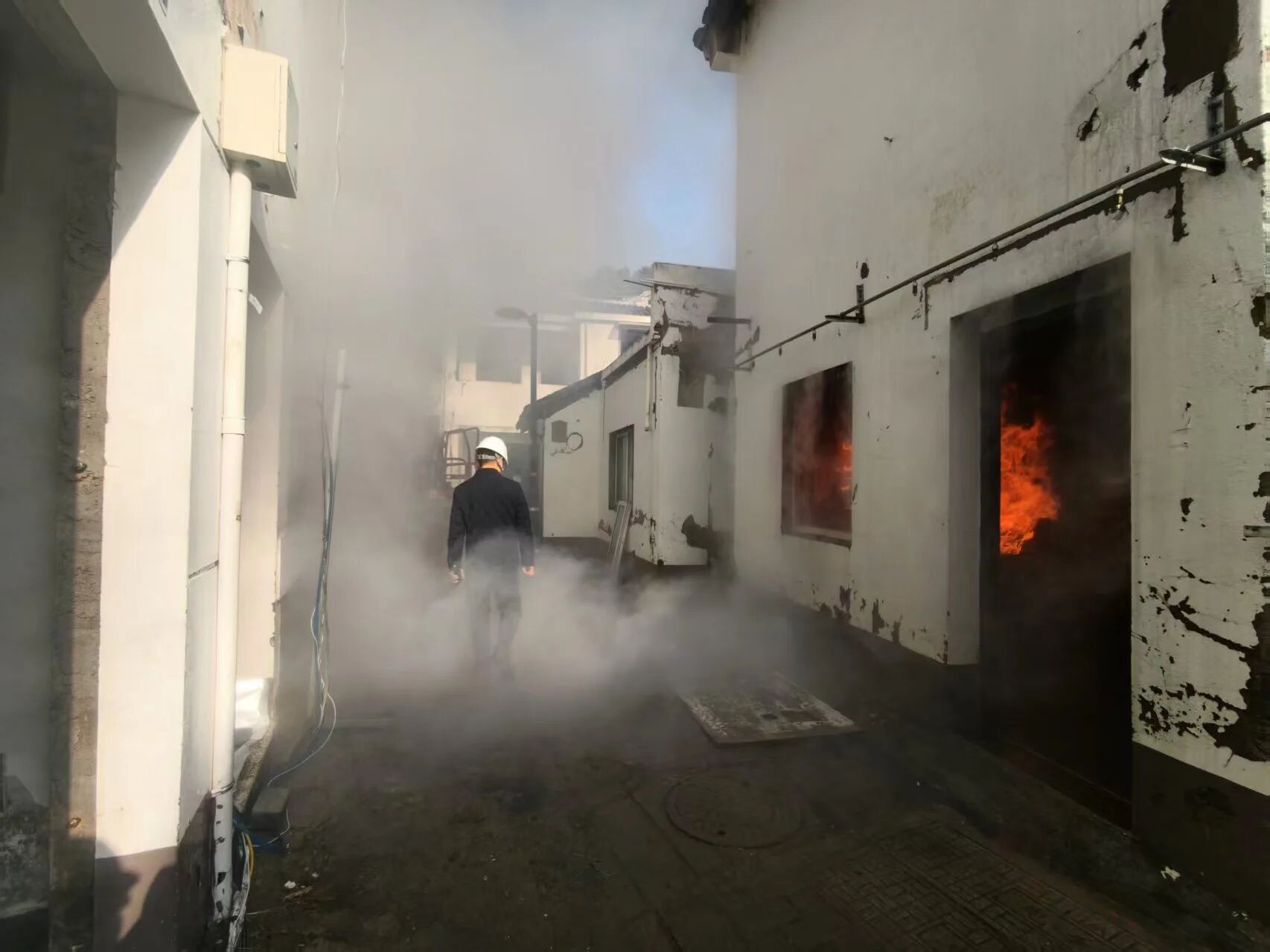 苏州历史建筑防火试验现场